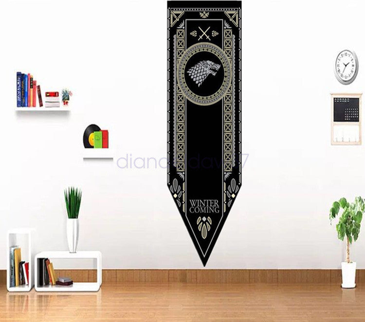 New Game of Thrones Wall Hanging Flag Décor House STARK TARGARYEN TYREL Banner