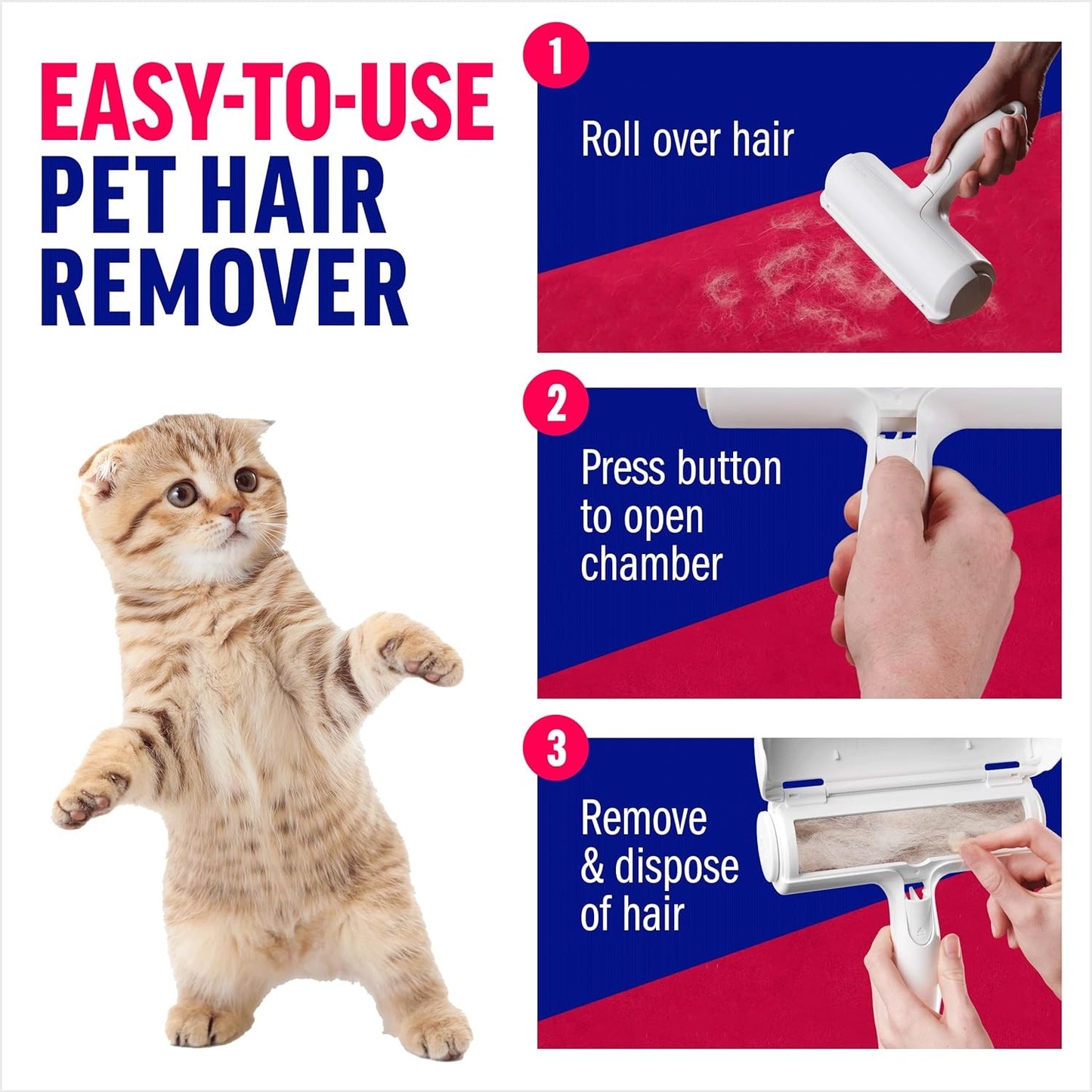 Chom Chom Roller Pet Hair Remover and Reusable Lint Roller