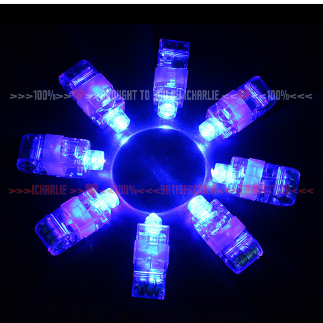 Rav Party Light Up Toys Multicolor LED Finger Lights Glow in the Dark Party Band