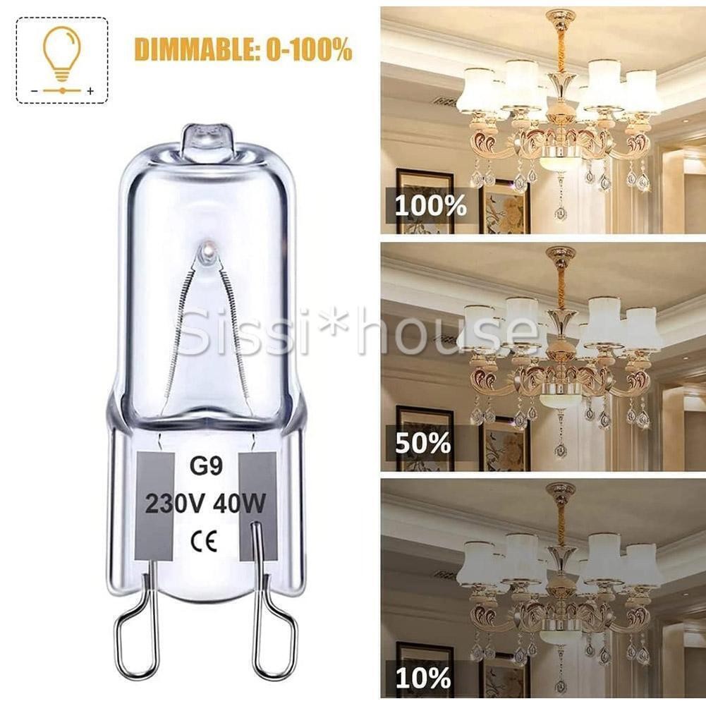 5Pcs For Chef, Westinghouse, Electrolux,Halogen oven lamp bulb 40W G9 Light Bulb