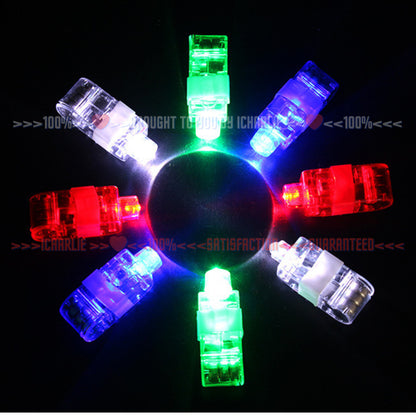 Rav Party Light Up Toys Multicolor LED Finger Lights Glow in the Dark Party Band