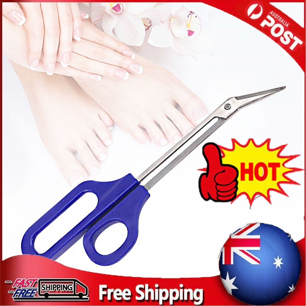 Long Handled Toe Nail Clippers Angled Scissors Cutters Chiropody Thick Large BH