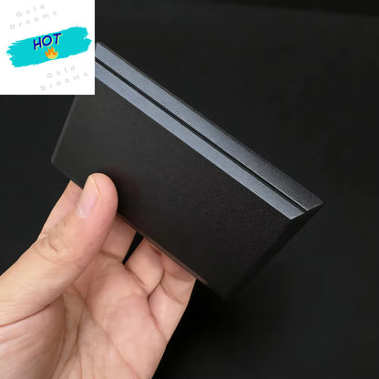 8-Compartment Plastic Snuff Kit Container with Sild Lid in Aluminum Straw Pocket