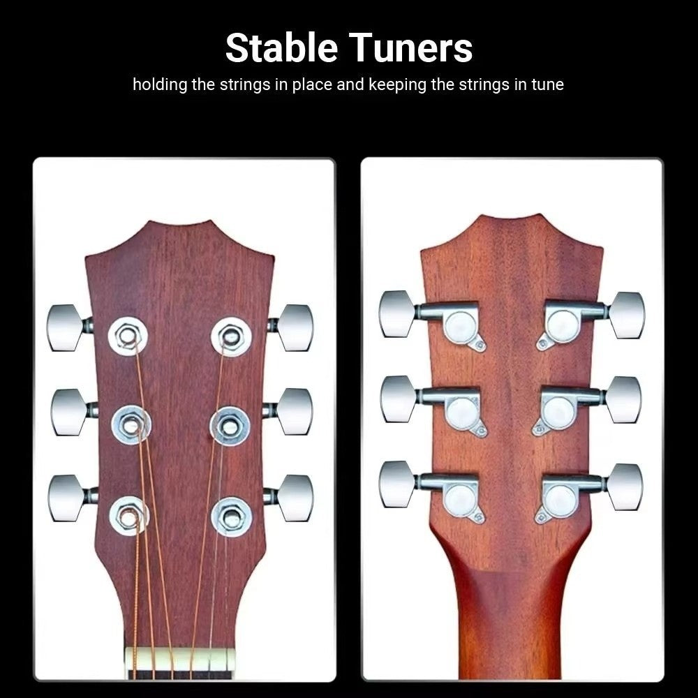 Metal Guitar String Tuning Pegs Locking Tuners  Stringed Instruments