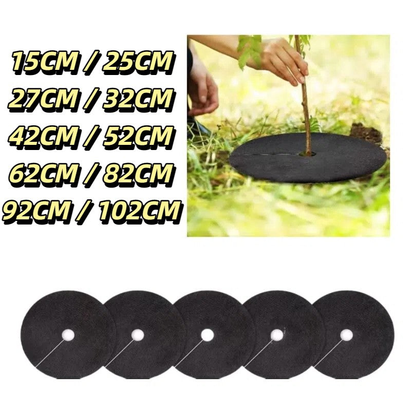 5Pcs Landscaping Mulch Disc, Thick Weed Barrier Cover for Yard Plants