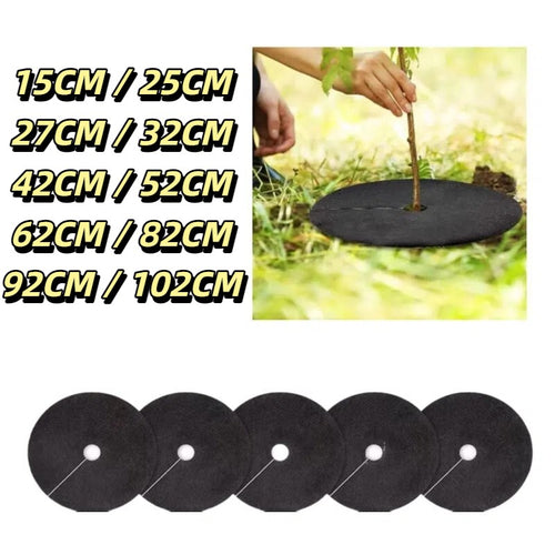 5Pcs Landscaping Mulch Disc, Thick Weed Barrier Cover for Yard Plants