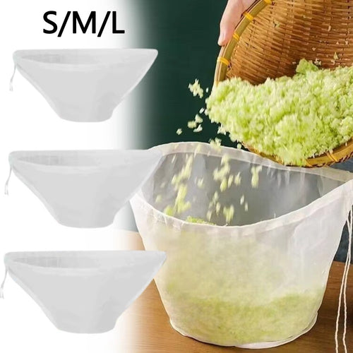 Reusable Soy Milk Bags Bowl Shape Cheesecloth Bags Mesh Bag  For Stock Cooking