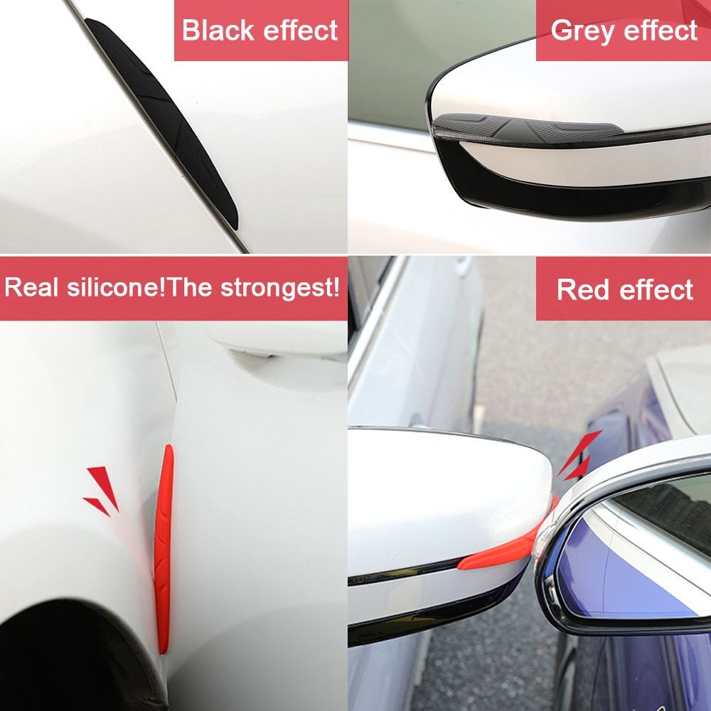 Car Door Edge Anti-collision Protector Bar Stickers Silicone Car Side Protection