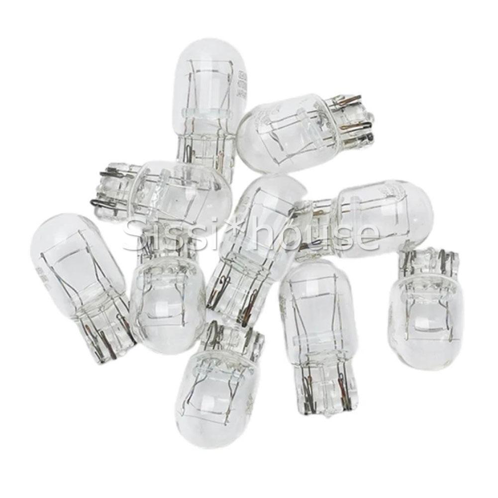 10PCS T20 7443 12V21/5W Clear Glass Turn Signal Stop Brake Tail Light Bulbs AUOZ