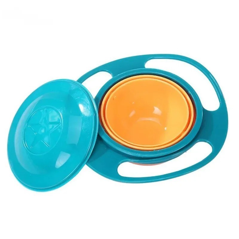 Baby Feeding Baby Gyro Bowl Universal 360 Rotate Spill-Proof Bowl+Spoon AU