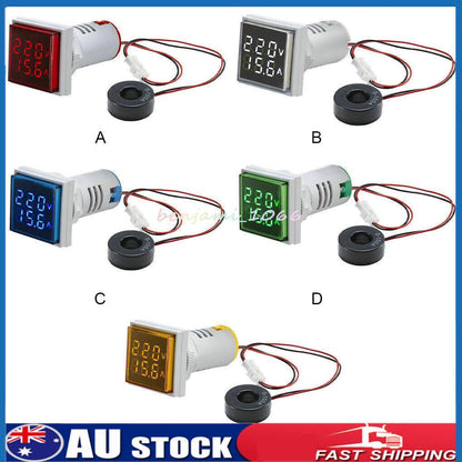 3in1 AC Voltmeter-Ammeter Voltage LED-Digital Display-Volt Amp Meter Gauge