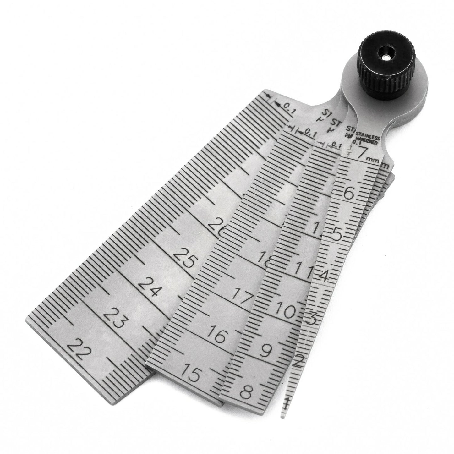 1-29mm Folding Welding Taper Gauge Internal Diameter Hole Gap Slot Bore Ruler