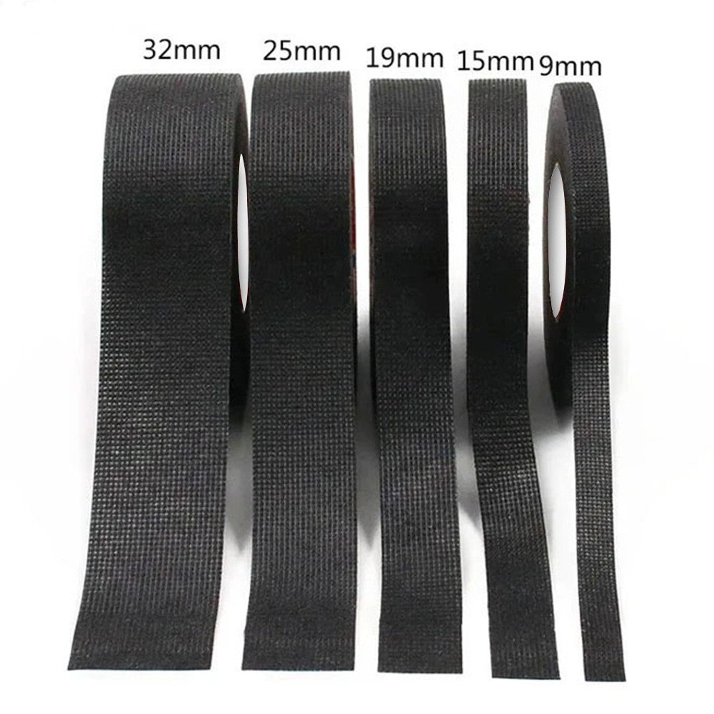 Electrical Cloth Tape Heat Resistant Harness Wiring Wrap Car Fabric Adhesive 4WD