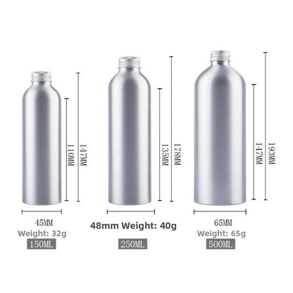 30ml-500ml Aluminum Bottle Reusable Travel Bottles  Shampoo