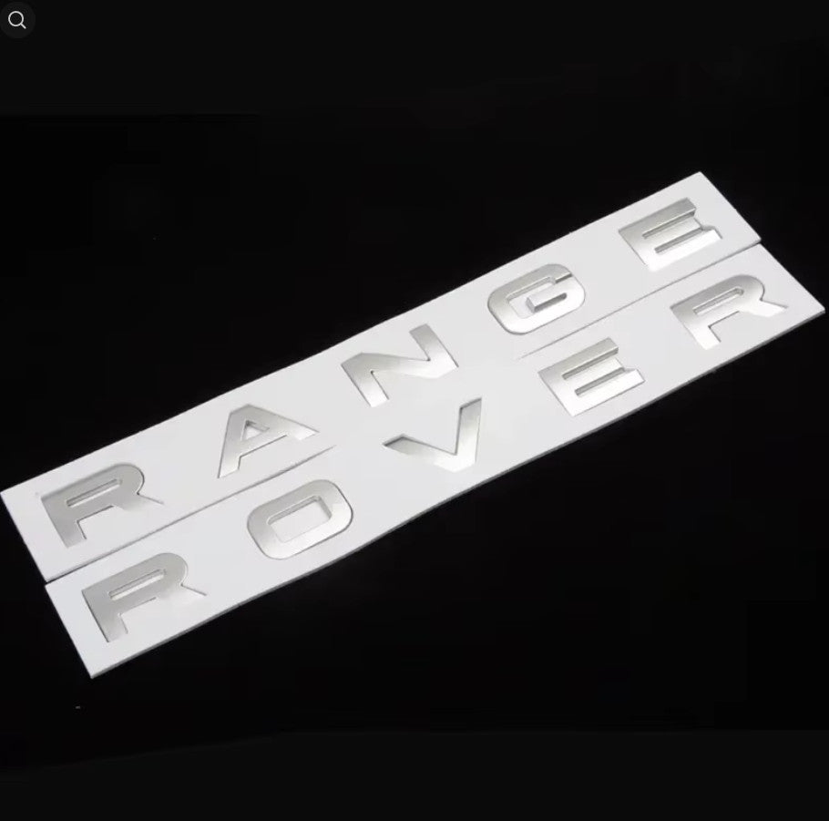 Range Rover Bonnet & Boot Gloss Black Badge GENUINE ABS Lettering Evoque