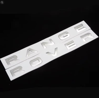 Range Rover Bonnet & Boot Gloss Black Badge GENUINE ABS Lettering Evoque