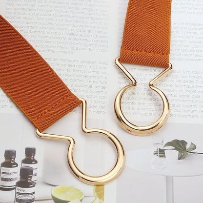Adjustable Stretch Belt 3.8cm Wide Waist Belt Thin Elastic Belt  for Women