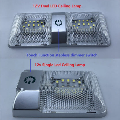 12V RV Interior LED Ceiling Light Boat Camper Caravan Trailer Roof Dome Light AU
