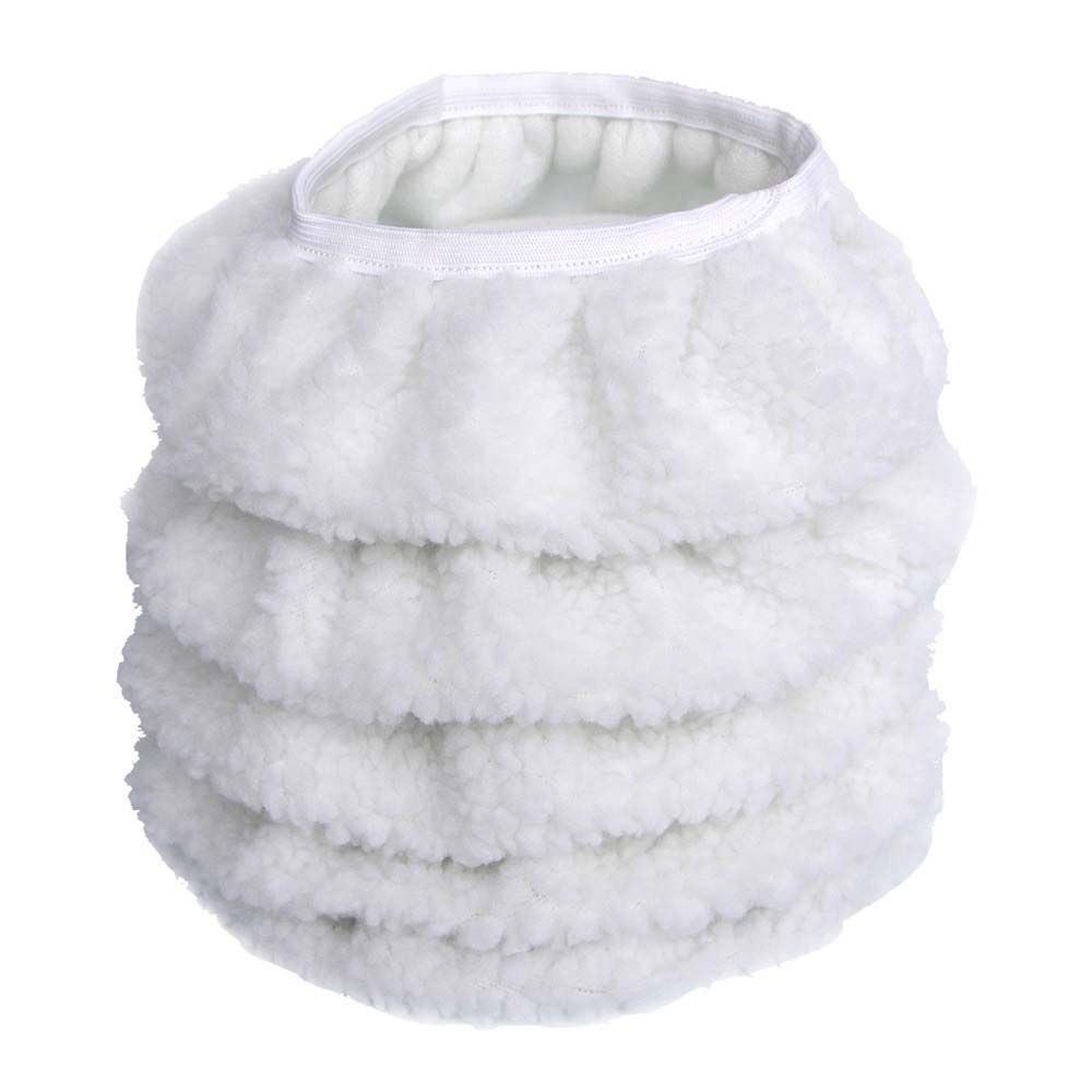 Universal White Woolen Fleece Buffing Pad Waxing Car Polish Buffer Bonnet Cover*