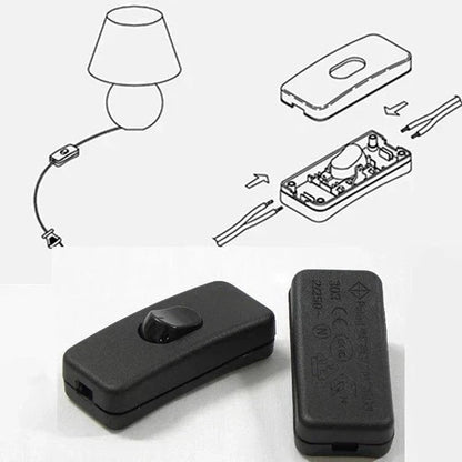 2pc Table Lamp Rocker Switch – AC 250V ON/OFF for LED Lights