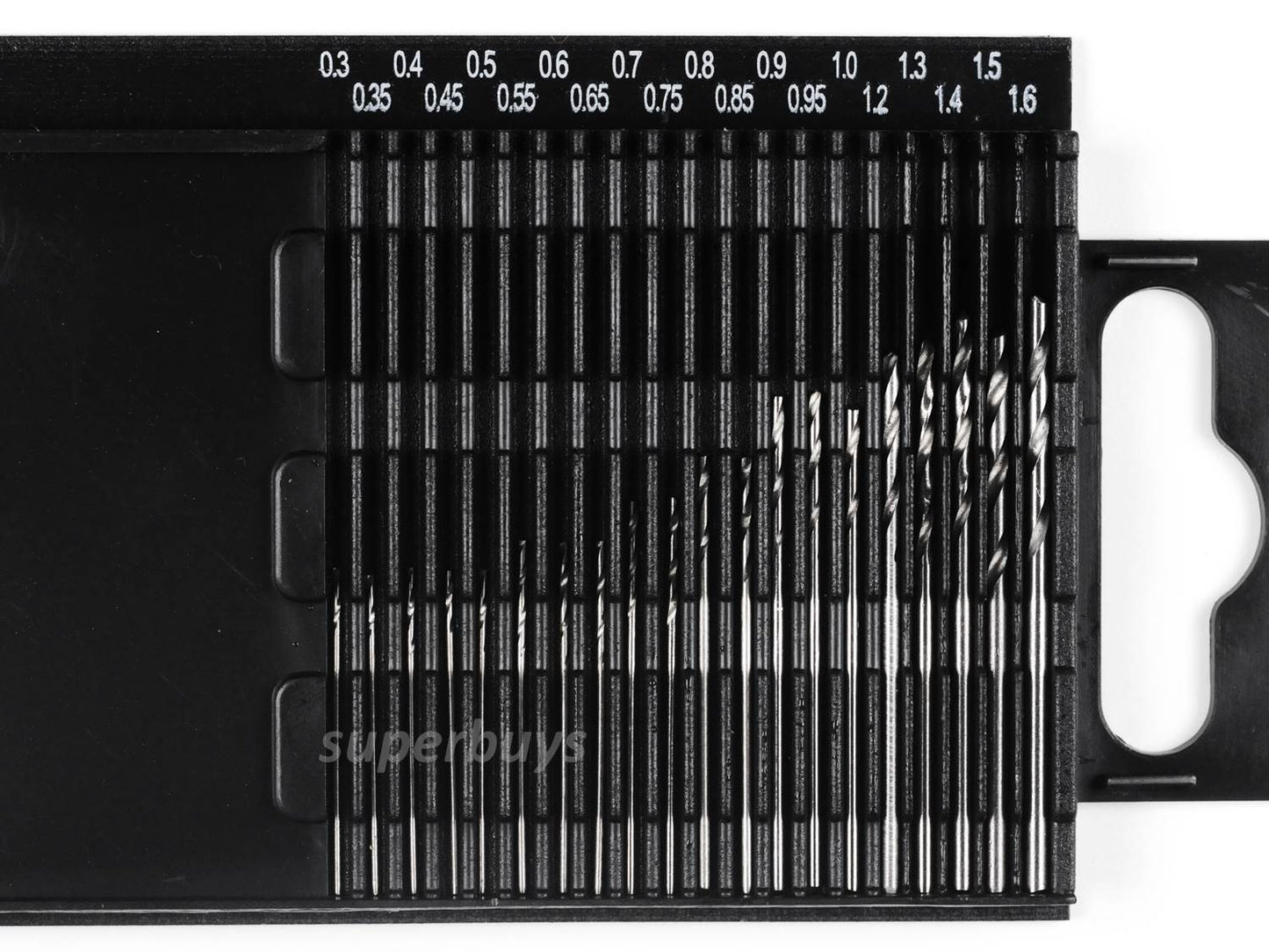 20pcs 0.3mm - 1.6mm HSS Twist Drill Bit Model Straight Tiny Mini Micro Kit Tools
