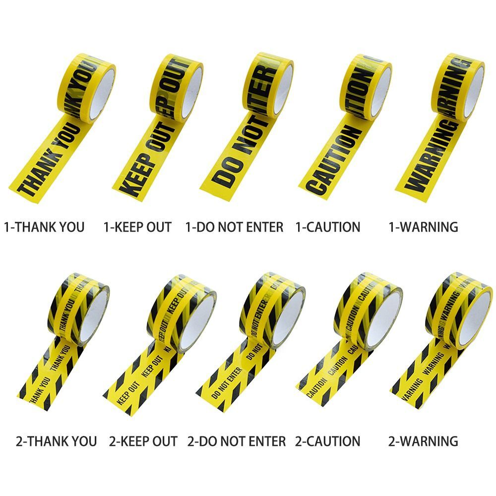Yellow Tape Caution Signs Adhesive Tape Danger Identification Tape  Universal