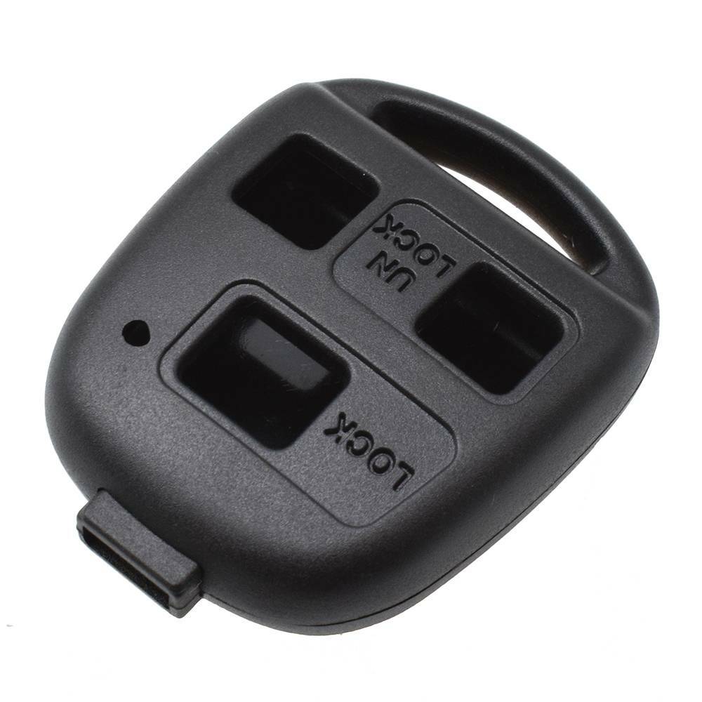 Car Remote Key Shell Fob Case Compatible with Toyota FJ Cruiser Land Cruiser 3 Button Pad