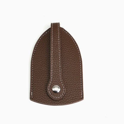 Leather Keychain Pouch Pull Type Key Wallets Creative Key Bag  Key
