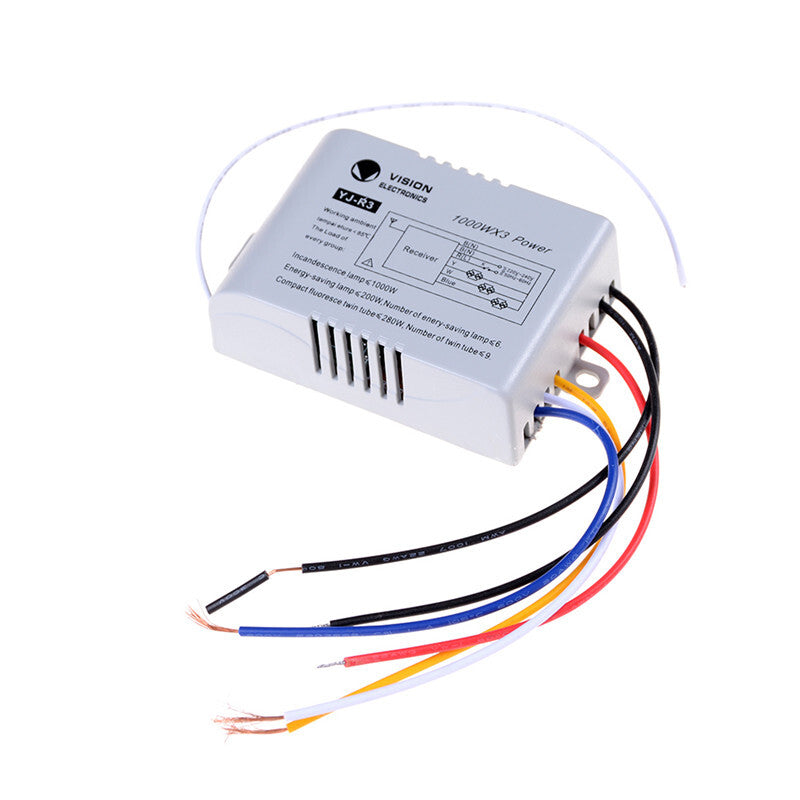 3 Channel Wireless Remote Control Switch Digital Remote Control Switch SEB`Z0