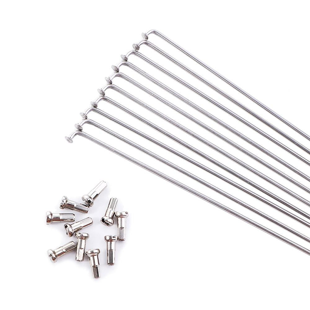 10 x 14G Bicycle Spokes With Nipples Mountain Road Bike High Strength Spokes