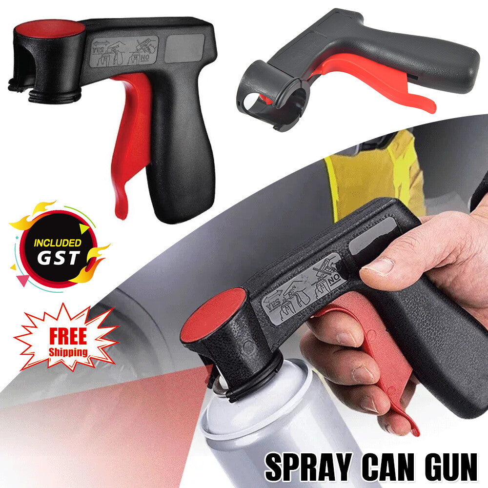 AU Aerosol Spray Can Gun Handle Full Grip Plastic Trigger LockingPainting Holder