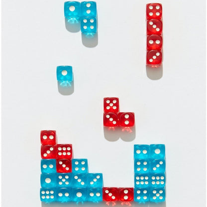10Pcs Acrylic Red Dice 19mm 6 Sided Dice Table Games Casino Dice  Party