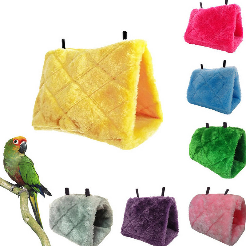 Warm Hammock Hanging Cage Bed for Parrot Budgie Parakeet Bird Hut Tent hammock