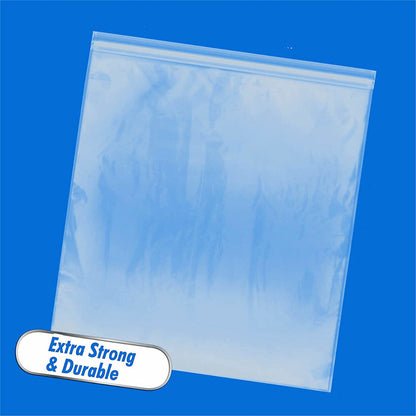 100-1000x 12 Sizes Zip Lock Plastic Bags Thick Resealable Ziplock WHOLESALE BULK