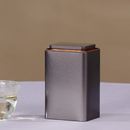 5Pcs Square Tinplate Storage Canisters Tea Coffee Bean Airtight Kitchen AU