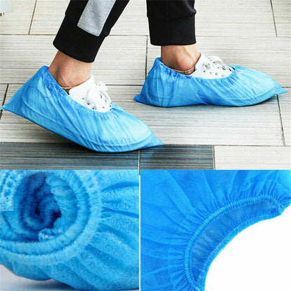 100/200 Disposable Non Woven Anti Skid Shoe Cover Overshoes Protector Boot Cover