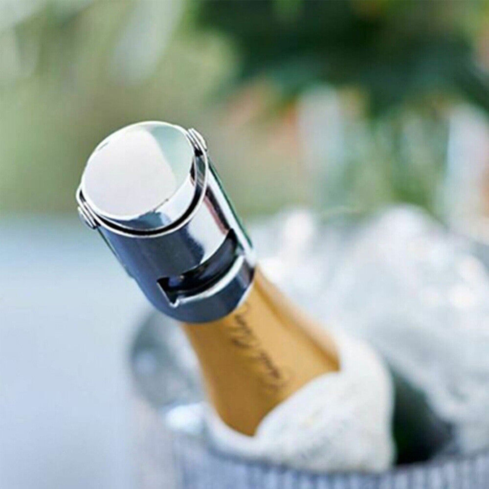 3PCS Stainless Steel Champagne Stopper Sparkling Wine Bottle Plug Cap Sealer AU