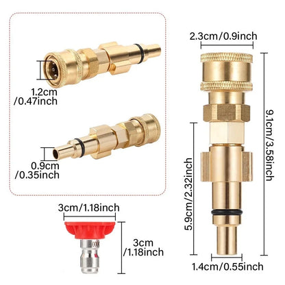 OZITO pressure washer adaptor - 1/4 quick connect adaptor - use foam cannon etc