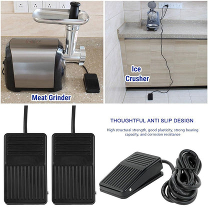 Black Foot Switch Nonslip Foot Controller Momentary Pedal  Industrial