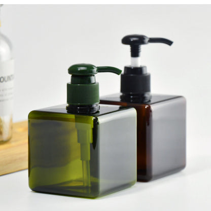 100-650ml Square Plastic Liquid Shampoo Soap Dispenser Hand Wash Pump Bottle AU