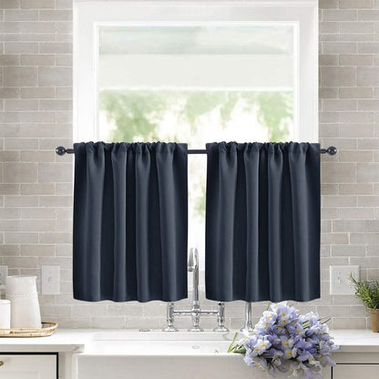 for Small Window Treatment Short Blackout Curtain