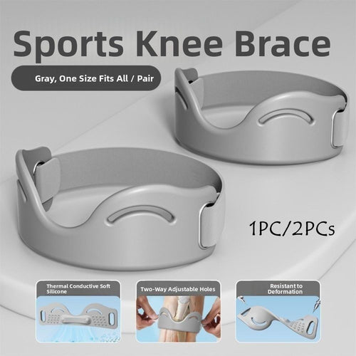 Silicone Patella Tendon Knee Straps Knee Support Knee Sports Support Band  Gym