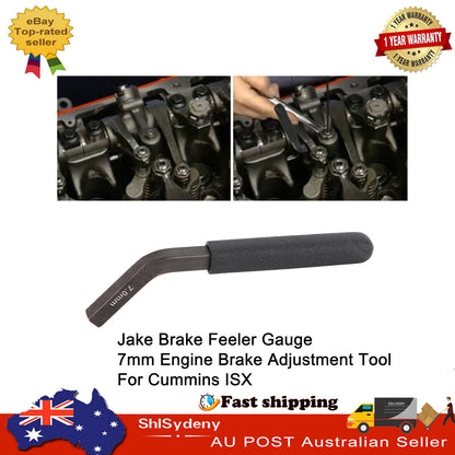 Engine Brake Adjustment Tool 7mm Brake Feeler Gauge For Cummins ISX Black