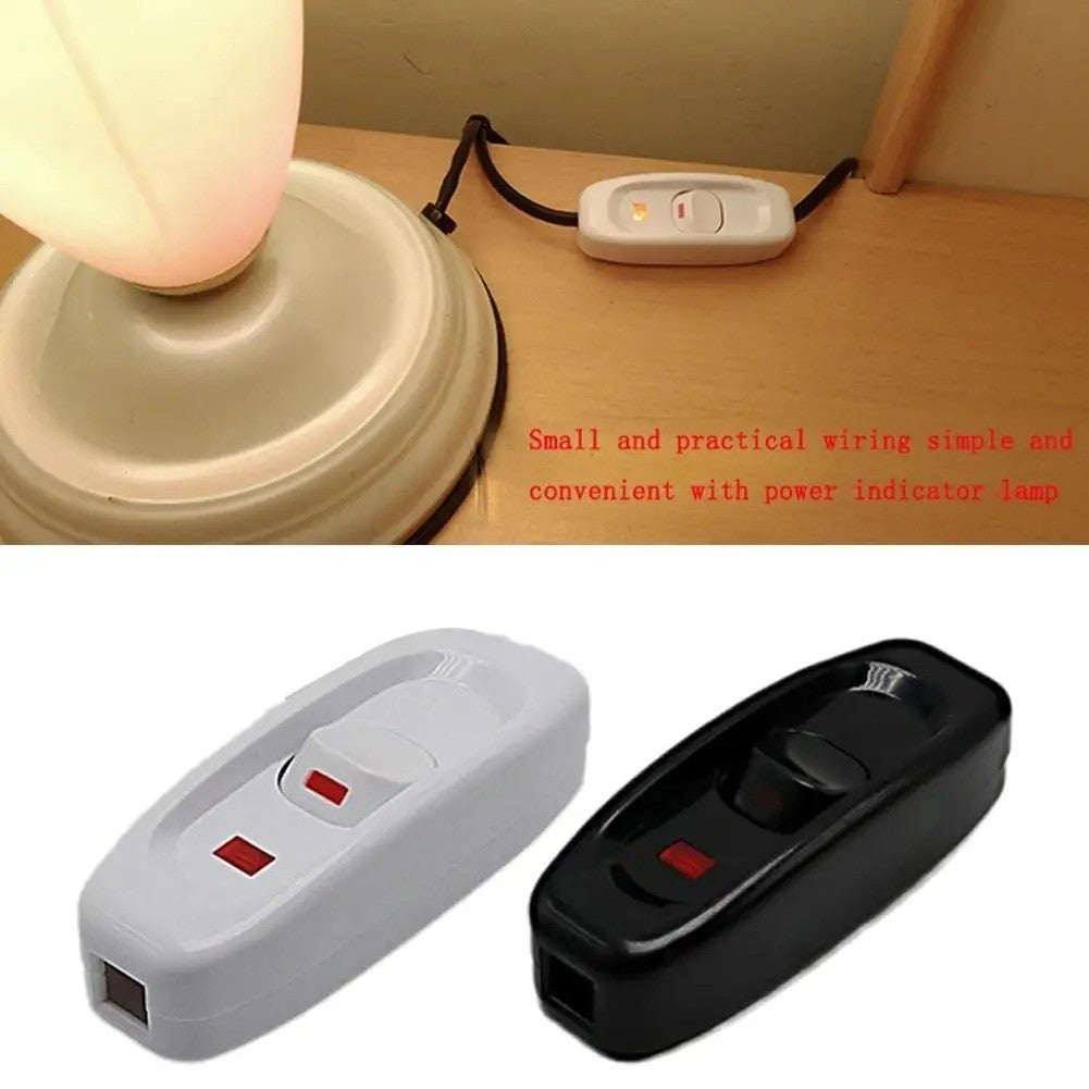 1x 240V 10A Inline ON/OFF Button Switch for Table Lamp Desk Light Cord Cable