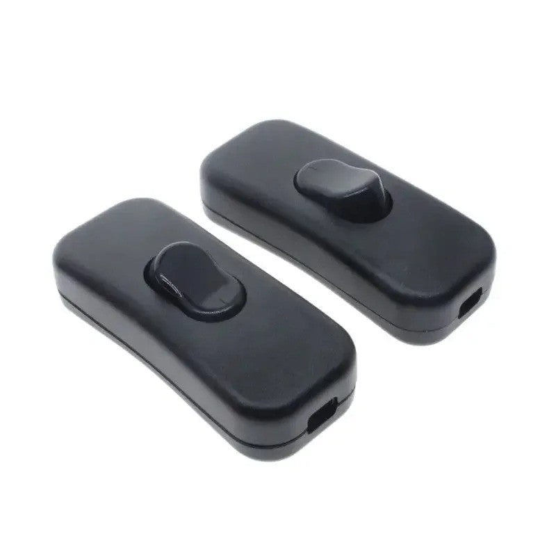 INLINE ON / OFF BLACK ROCKER SWITCH LAMP SPOT LIGHT INLINE CARAVAN