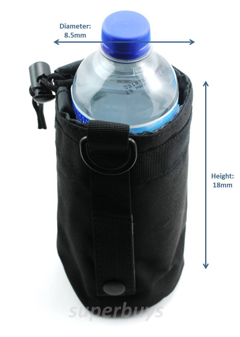 MOLLE Tactical Army Military Water Bottle Utility Dump Carrier Bag Pouch Belt T2