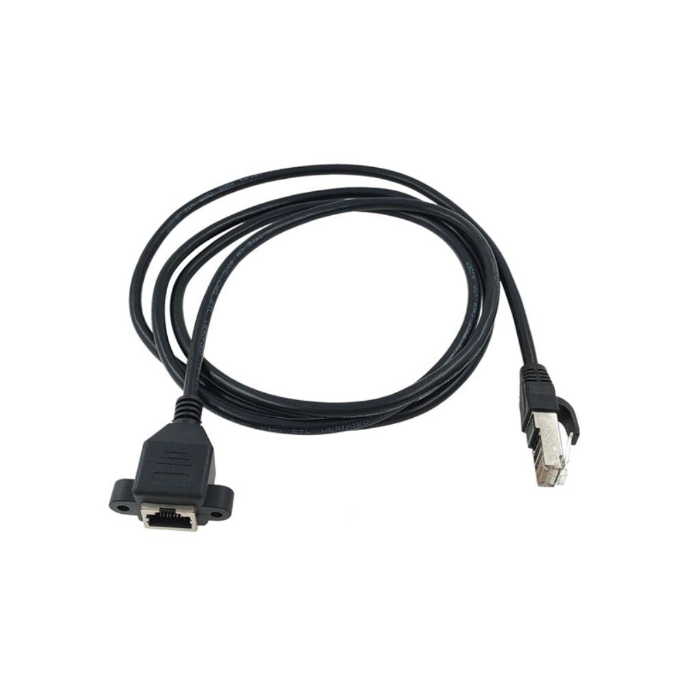 Angle Panel Mount Extension Cables RJ45 Cable Network Wire Ethernet LAN Cord
