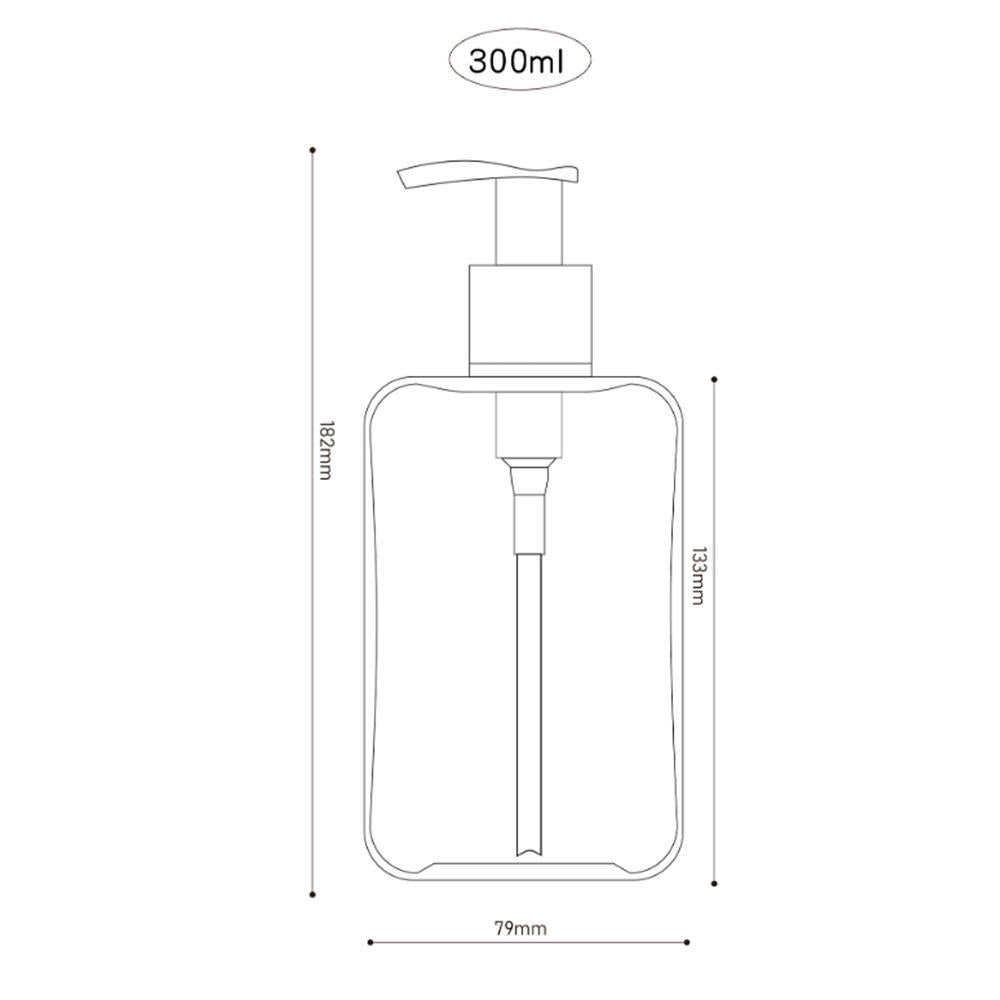 200/300ML Empty Pump Dispenser Bottles Lotion Shampoo Soap Dispenser Bathroom