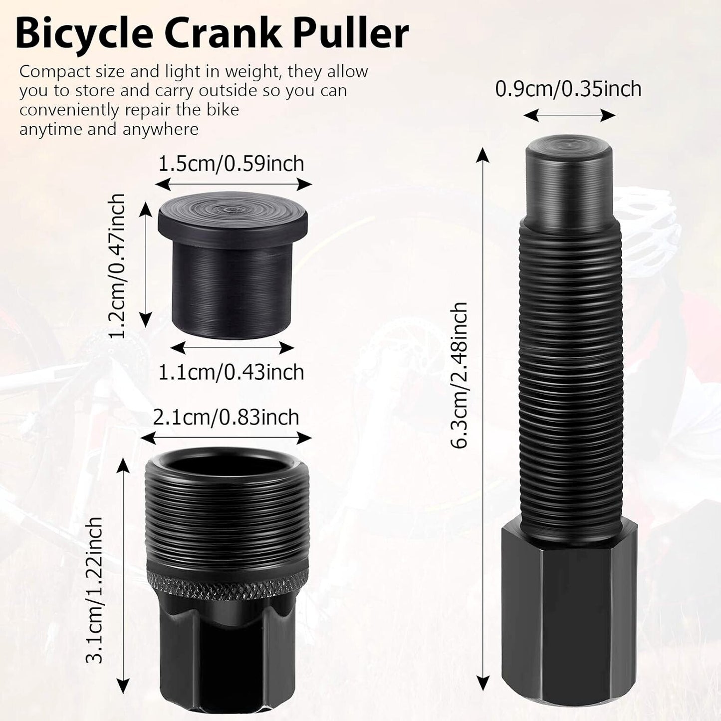 Bicycle Crank Remover Bike CyclingDeal Puller Repair Arm Crankset Removal Tool