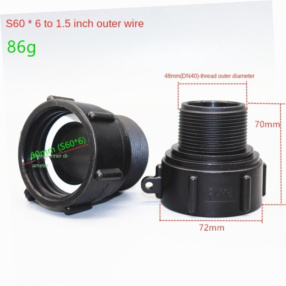 IBC IBC Tank Adapter S60 Hose Connector IBC Ton Barrel Connector  Water Tank
